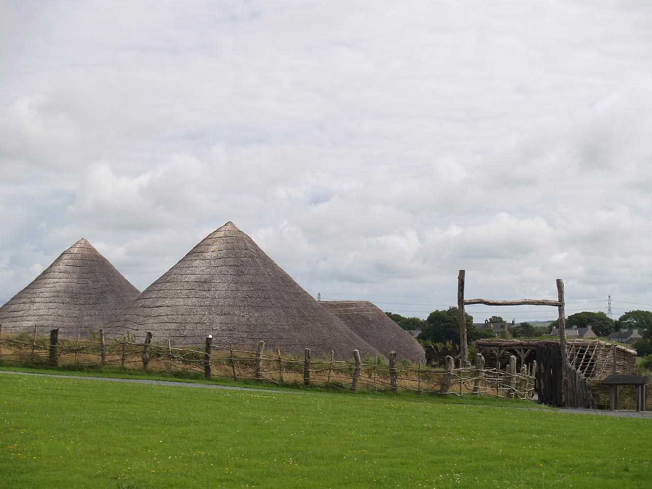 Anglesey, Llanddeusant, the Iron Age Roundhouses from Llynnon Windmill