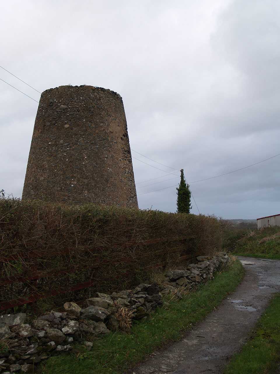 Hermon, Felin Hermon Windmill - and lane