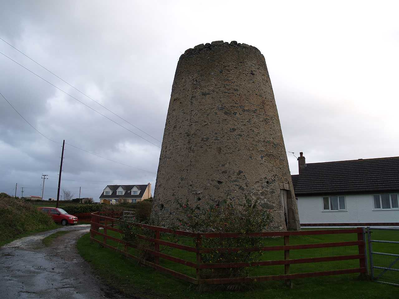 Hermon, Felin Hermon Windmill - and owners property