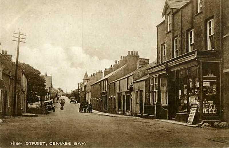 Anglesey, Cemaes Bay, High St 1915