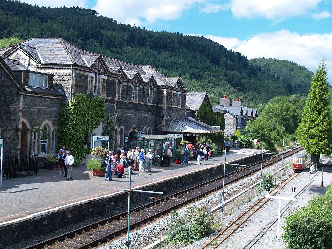 Betws y Coed Railway Station alongside the Miniature Railway