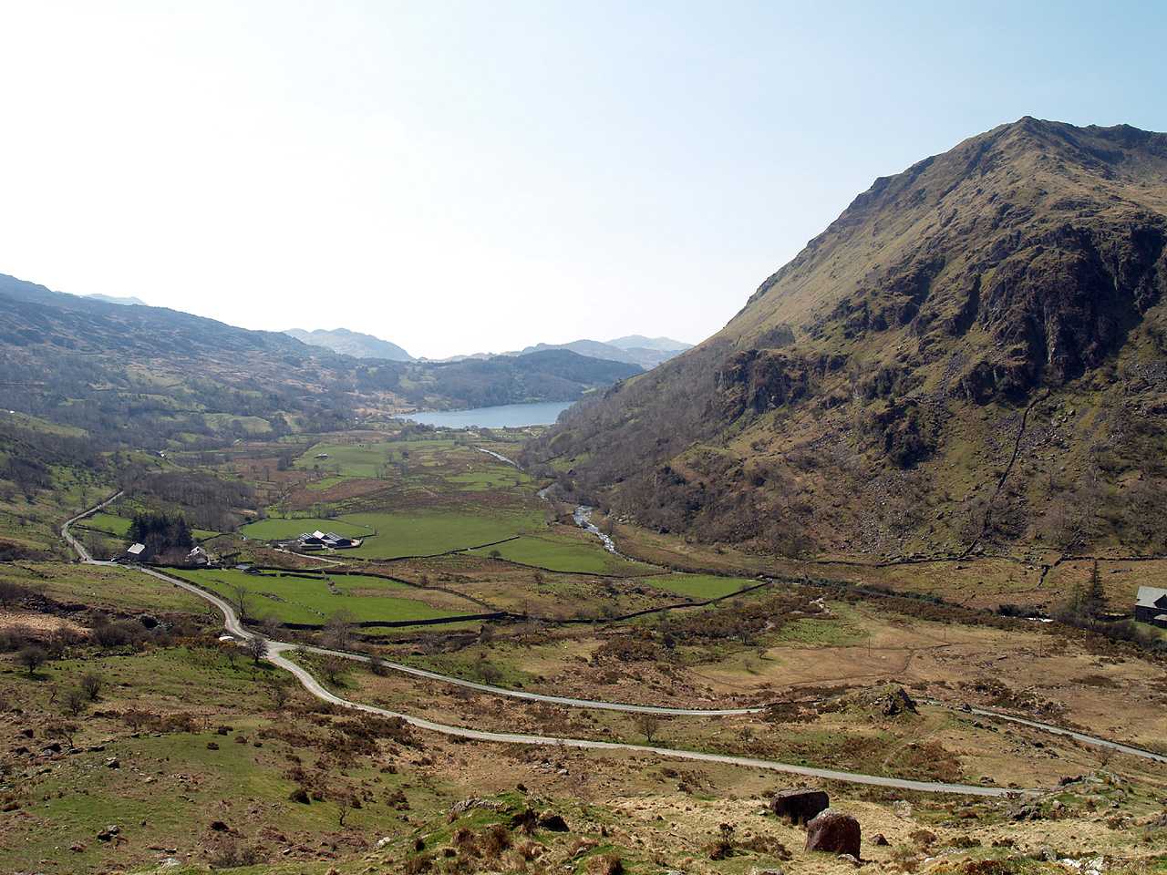 Snowdonia, Looking down the valley towards Llyn Gwynant Lake